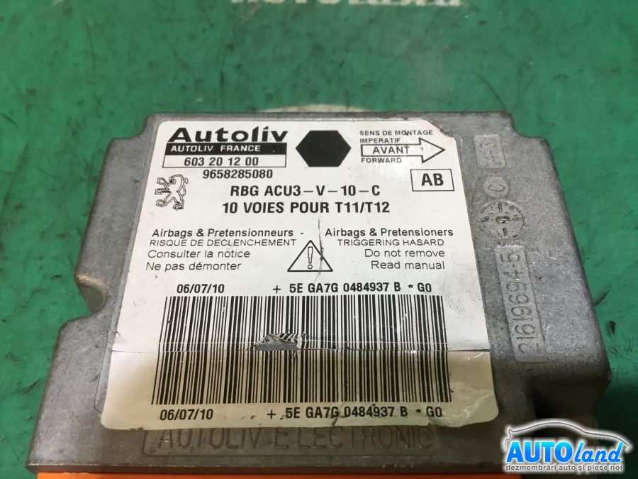 Calculator Airbag 9658285080 Model Plus Peugeot 206 hatchback 2A/C 1998