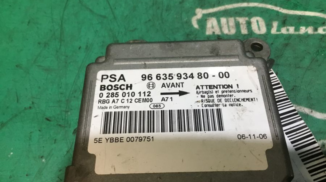 Calculator Airbag 9663593480 Peugeot 207 2006