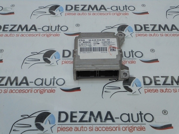Calculator airbag, 9663593480, Peugeot 207 (WA) 1.4hdi (id:252657)