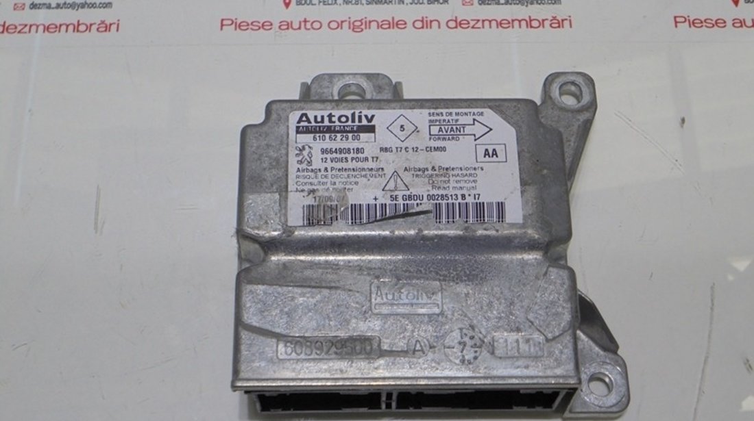 Calculator airbag 9664908180, Peugeot 308 (4A, 4C) 1.6hdi (id:288091)