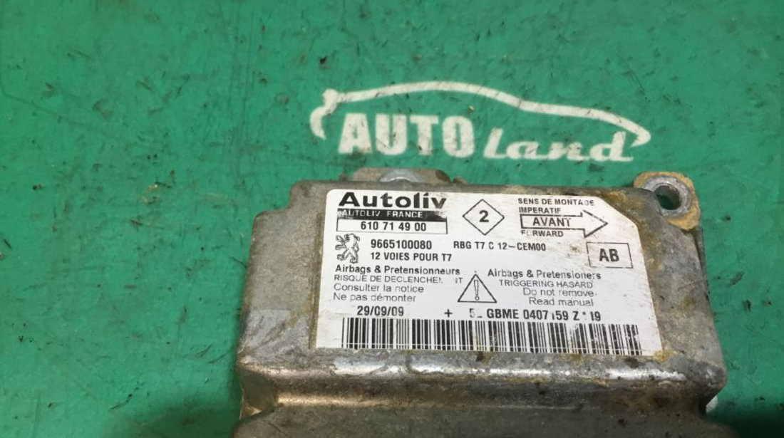 Calculator Airbag 9665100080 Peugeot 308 4A ,4C 2007