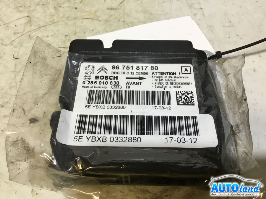 Calculator Airbag 9675181780 Peugeot 5008 2009