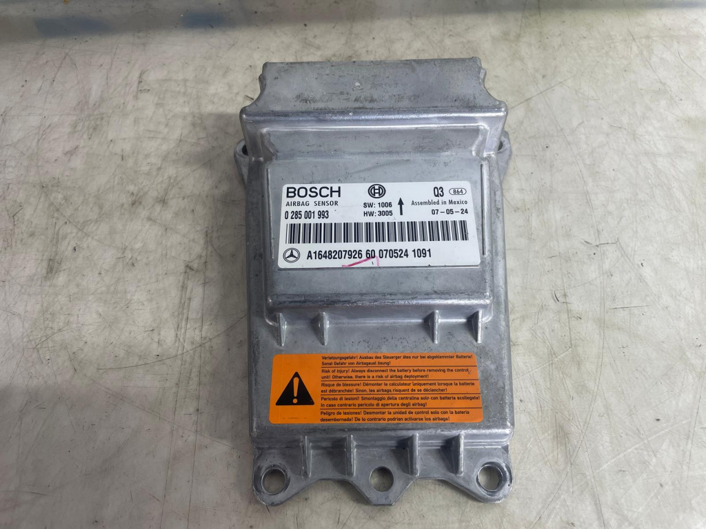 Calculator airbag A1648207926 Mercedes-Benz ML W164 [2005 - 2008] 3.0 cdi om642