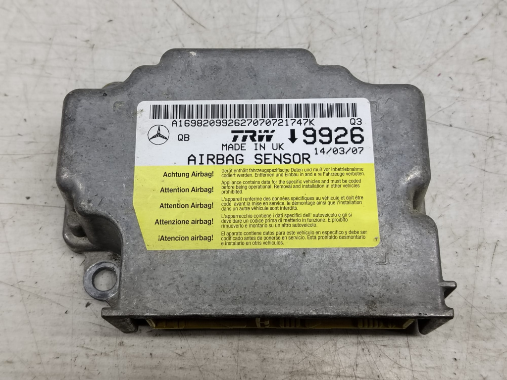 Calculator airbag A1698209926 Mercedes-Benz A-Class W169 [2004 - 2008]