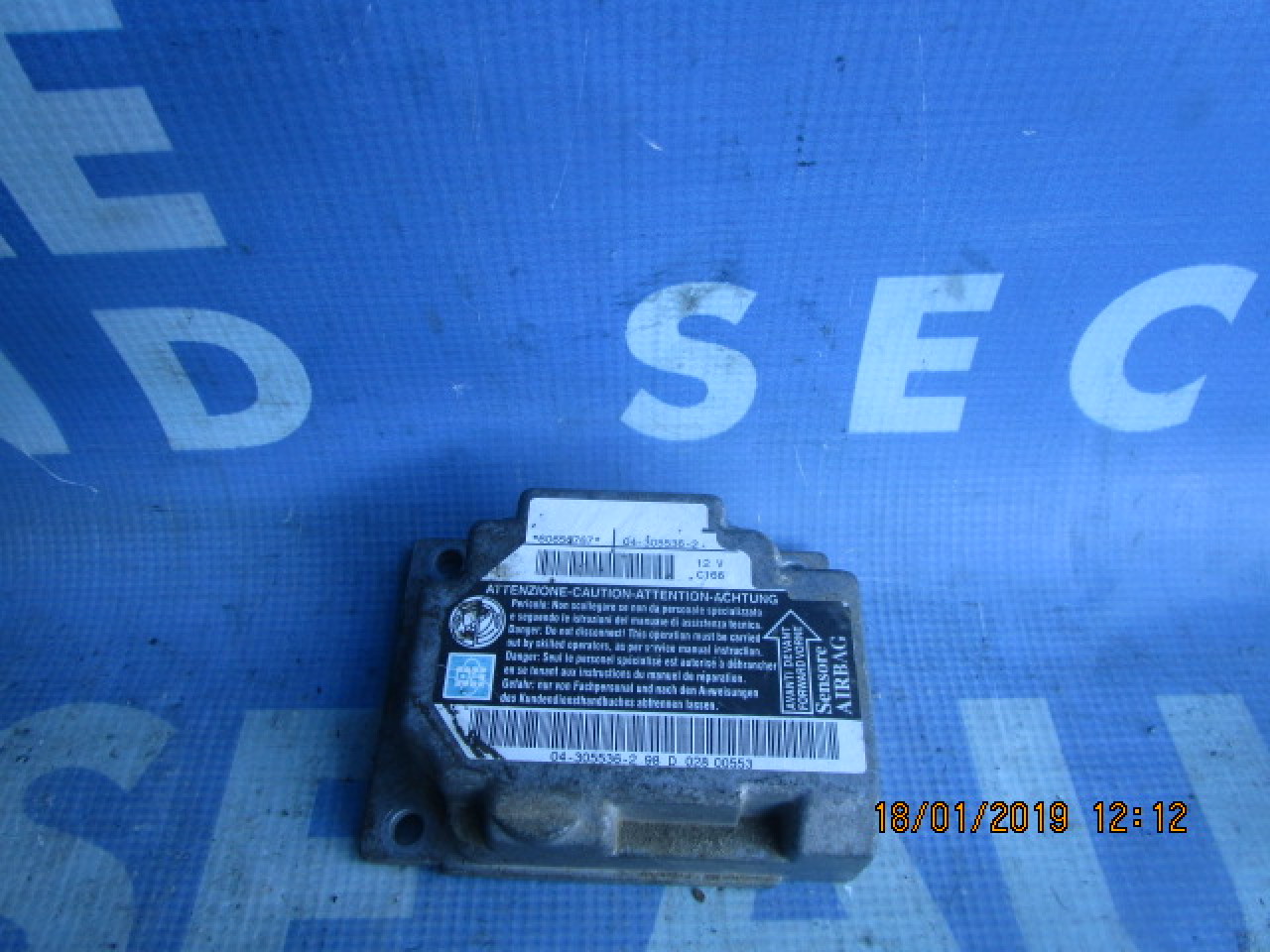 Calculator airbag Alfa Romeo 156; 60656767