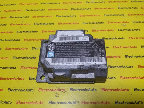 Calculator Airbag Alfa Romeo, 60656767, 043055362