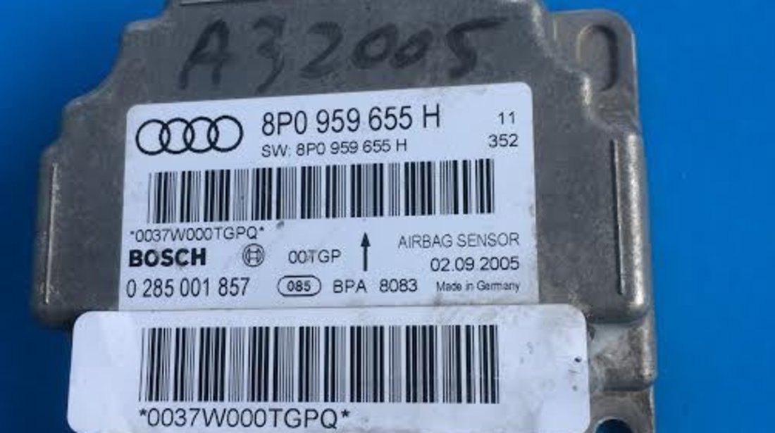 Calculator airbag Audi A3 8P an 2003 - 2012 cod 8P0959655H