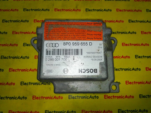 Calculator airbag AUDI A3 8P0959655D, 0285001700