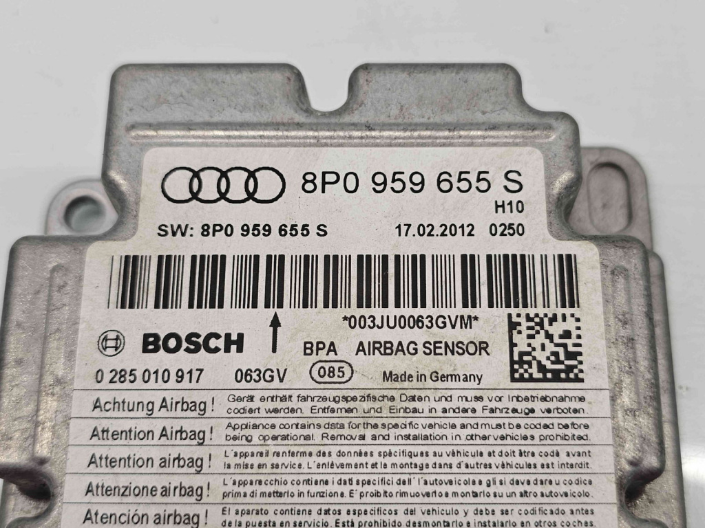 Calculator airbag Audi A3 Sportback (8PA) [Fabr 2004-2013] 8P0959655S 2.0 TDI CFGB 125KW / 170CP
