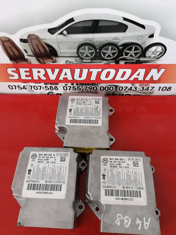 Calculator Airbag Audi A4 (2008-2011) [8K2, B8] 2.0 Motorina 2010, 8K0959655N / 8K0959655L / 8K0959655G