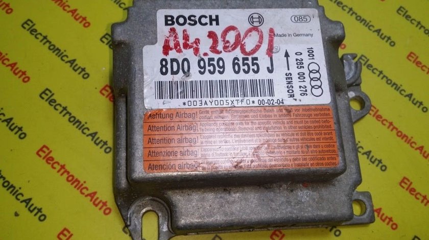 Calculator airbag Audi A4 8D0959655J, 0285001276