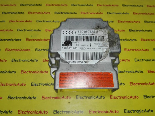 Calculator airbag Audi A4, 8E0959655G, 0285001668,