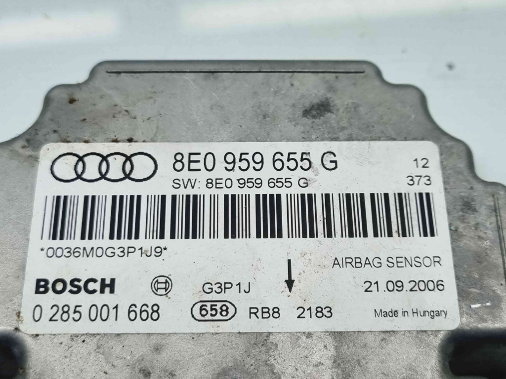 Calculator airbag Audi A4 (8EC, B7) [Fabr 2004-2008] 8E0959655G 2.0 TDI BPW 103KW / 140CP 2.0 TDI BPW 103KW / 140CP