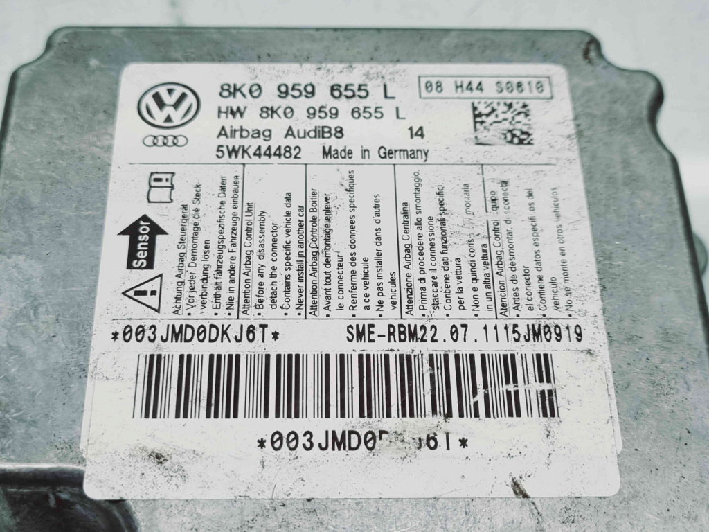 Calculator airbag Audi A4 (8K5, B8) Avant [Fabr 2008-2015] 8K059655L 2.0 TDI CAGA 105KW / 143CP