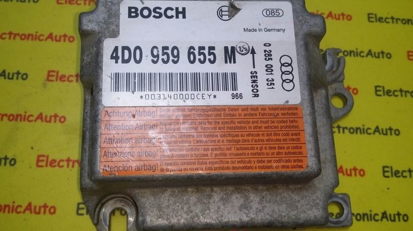 Calculator airbag Audi A8 4D0959655M