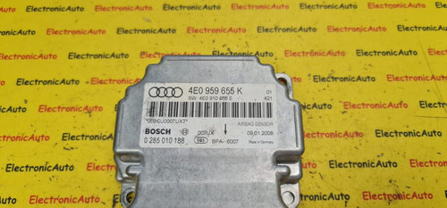 Calculator Airbag Audi A8, 4E0959655K, 4E0910655E, 0285010188,