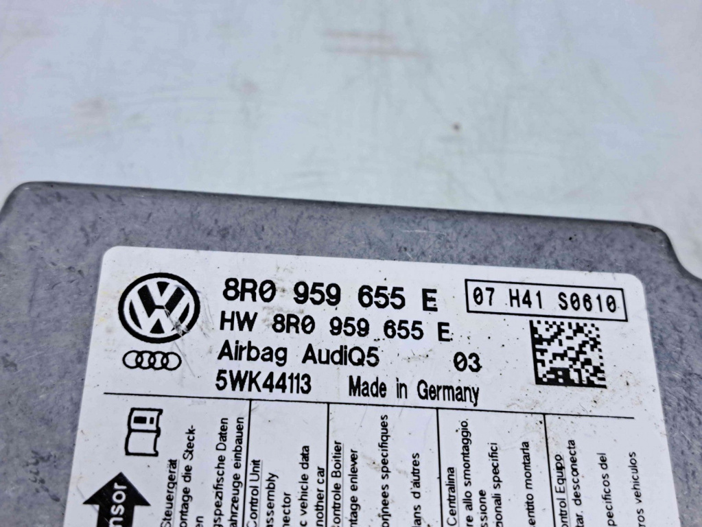 Calculator airbag Audi Q5 (8RB) [Fabr 2008-2016] 8R0959655E 2.0 TDI CAHA 125KW / 170CP