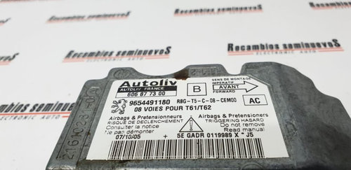 Calculator AIRBAG AUTOLIV CITROEN C4 96 544 911 80 / 9654491180 / 606 87 73 00 / 60687730096 544 911...