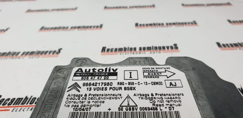 Calculator AIRBAG AUTOLIV CITROEN C4 9664217980 / 606 47 47 00 / 6064747009664217980 / 606 47 47 00 / 606474700