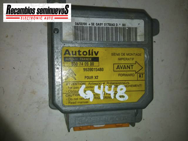 Calculator AIRBAG AUTOLIV CITROEN XANTIA 9639015480 AT / 9639015480AT / 550 74 09 00 / 5507409009639015480 AT / 9639015480AT / 550 74 09 00 / 550740900