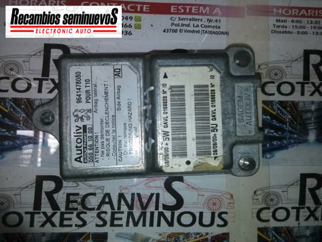Calculator AIRBAG AUTOLIV PEUGEOT 206 96 414 780 80 / 964147808096 414 780 80 / 9641478080