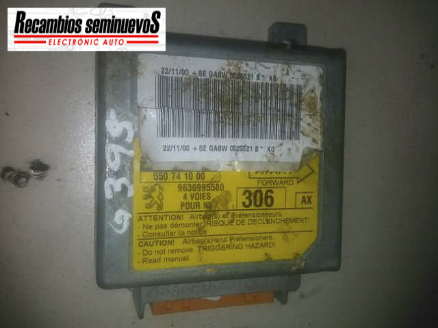 Calculator AIRBAG AUTOLIV PEUGEOT 306 96 369 955 80 / 9636995580 / 550 74 10 00 / 55074100096 369 955 80 / 9636995580 / 550 74 10 00 / 550741000