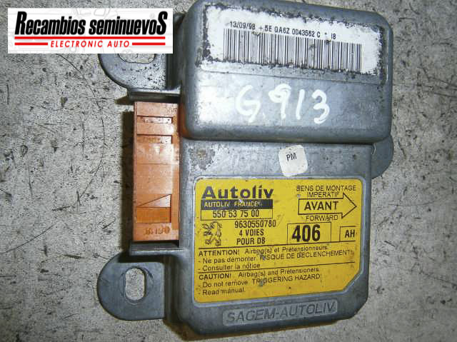 Calculator AIRBAG AUTOLIV PEUGEOT 406 96 305 507 80 / 9630550780 / 550 53 75 00 / 55053750096 305 507 80 / 9630550780 / 550 53 75 00 / 550537500