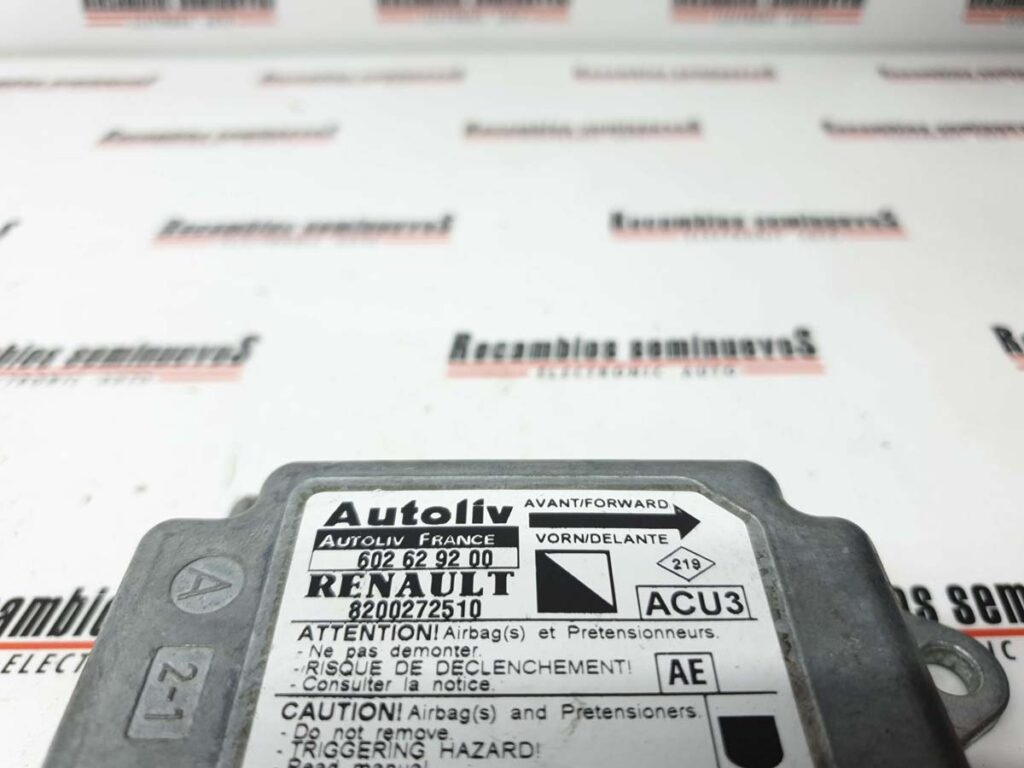 Calculator AIRBAG AUTOLIV RENAULT KANGOO 8200272510 / 602 6292 00 / 6026292008200272510 / 602 6292 00 / 602629200