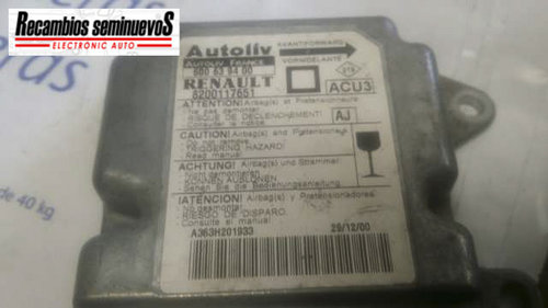 Calculator AIRBAG AUTOLIV RENAULT MEGANE 600 63 94 00 / 600639400 / 8200117651600 63 94 00 / 6006394...