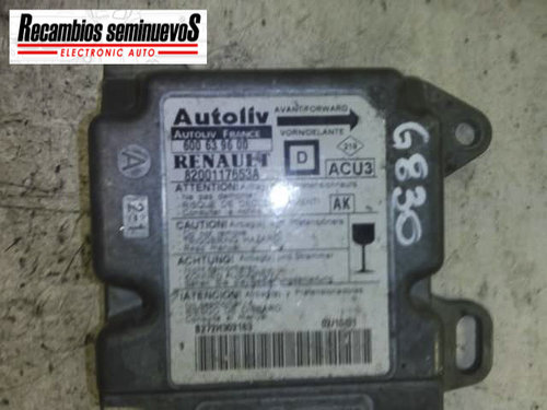 Calculator AIRBAG AUTOLIV RENAULT MEGANE 600 63 96 00 / 600639600 / 8200 117 653 B / 8200117653B600 ...