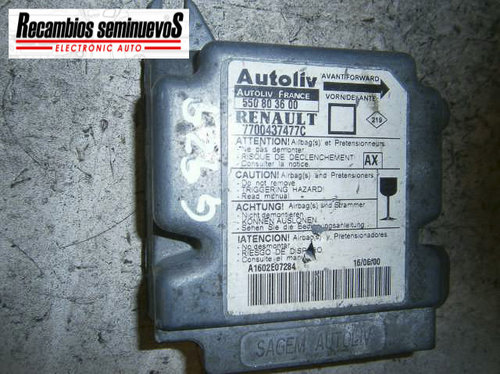Calculator AIRBAG AUTOLIV RENAULT MEGANE 7700437477C / 550 80 36 00 / 5508036007700437477C / 550 80 ...