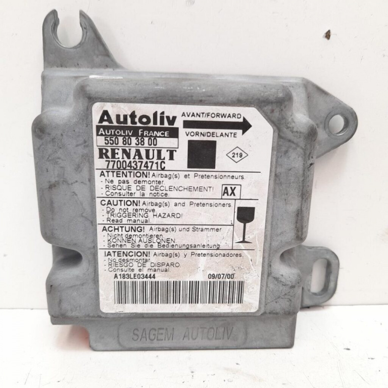 Calculator AIRBAG AUTOLIV RENAULT MEGANE 7700418434D / 550 56 90 00 / 5505690007700418434D / 550 56 90 00 / 550569000