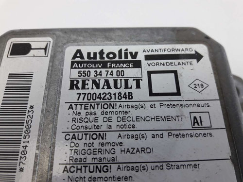 Calculator AIRBAG AUTOLIV RENAULT MEGANE 7700423184B / 550 34 74 00 / 5503474007700423184B / 550 34 ...