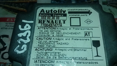 Calculator AIRBAG AUTOLIV RENAULT MEGANE 7700437477A / 550 80 36 00 / 5508036007700437477A / 550 80 ...