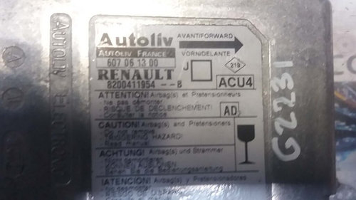 Calculator AIRBAG AUTOLIV RENAULT SCENIC 8200411954 B / 8200411954B / 6070613008200411954 B / 820041...