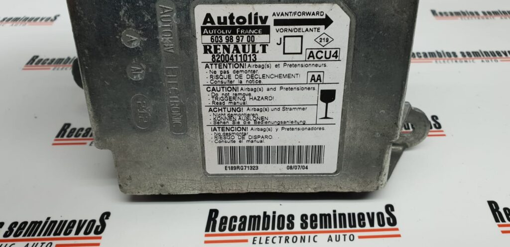 Calculator AIRBAG AUTOLIV RENAULT SCENIC 8200411013 / 6039897008200411013 / 603989700