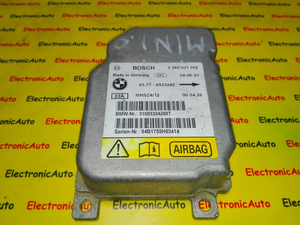 Calculator airbag BMW 0285001682, 65776933242