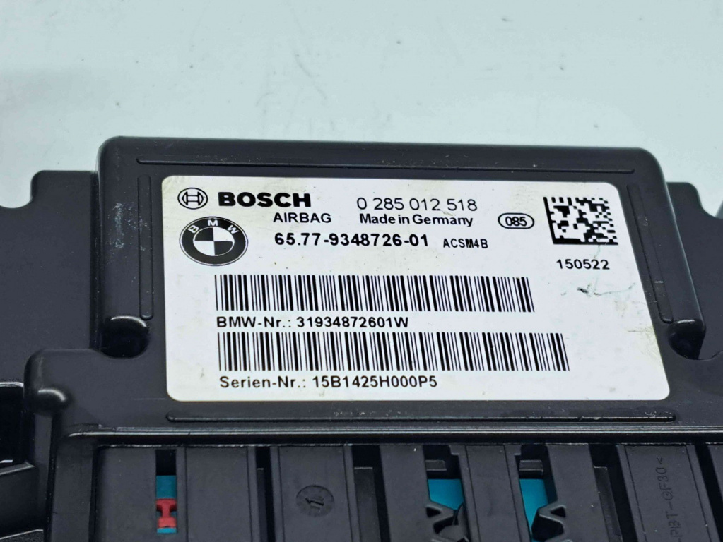 Calculator airbag Bmw 1(F20, F21) [Fabr 2011-2017] 9348726 1.5 LCI B37 85KW / 116CP