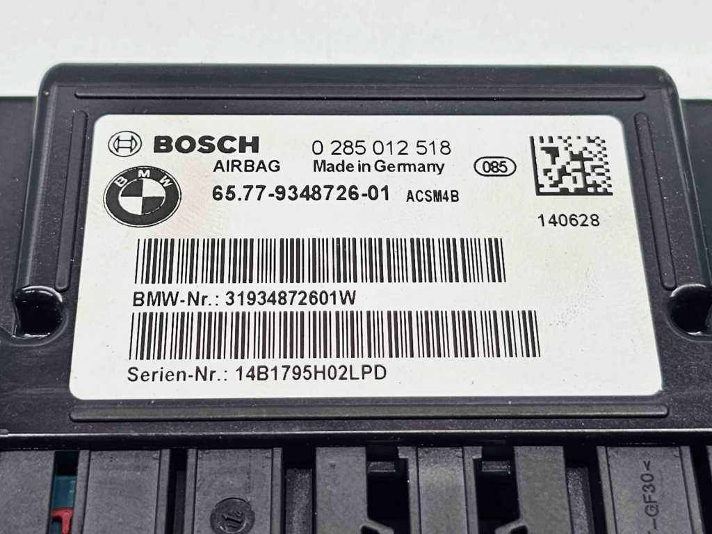 Calculator airbag Bmw 1 (F20) [Fabr 2011-2017] 9348726 2.0 N47D20 105KW / 143CP