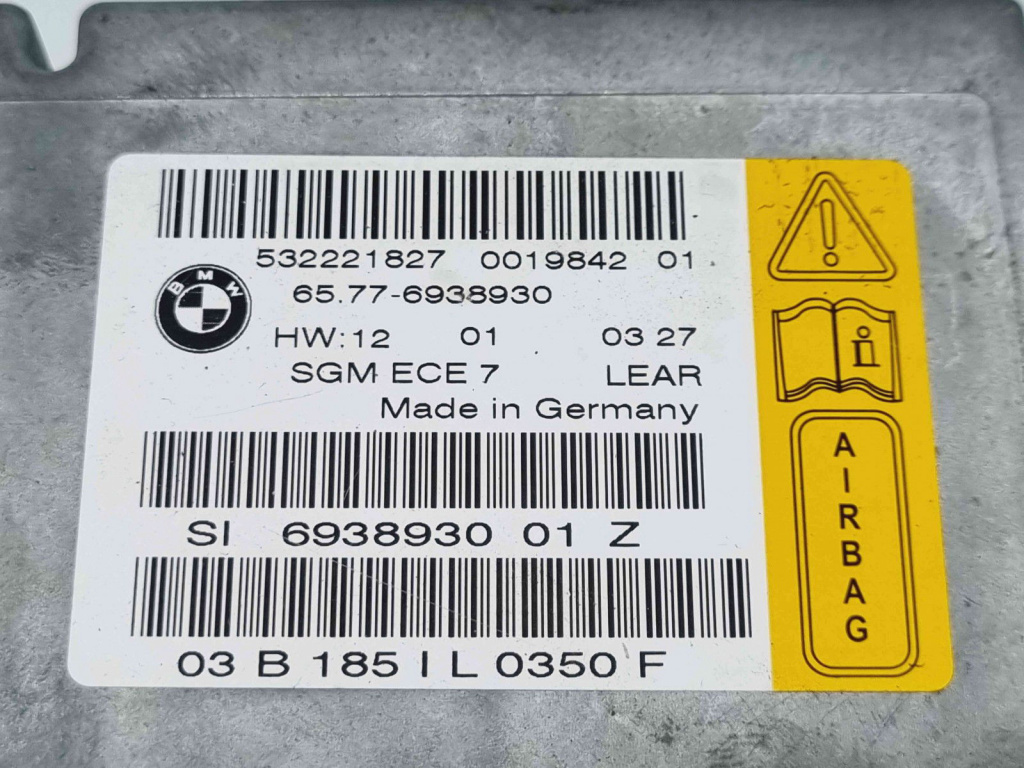 Calculator airbag Bmw 5 (E60) [Fabr 2004-2010] 6938930 2.2 M54 125KW / 170CP