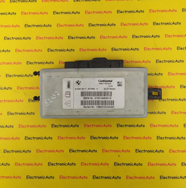 Calculator Airbag BMW, 6577931949301, A2C37764200