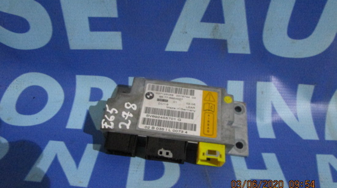 Calculator airbag BMW E65 2002; 6924557