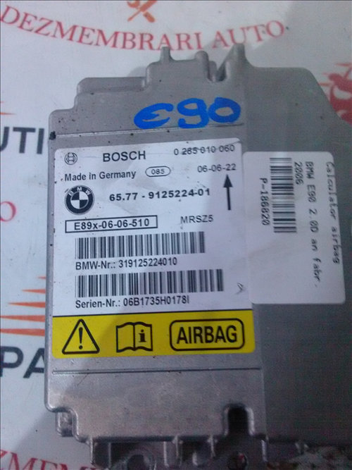 Calculator airbag BMW E90 2.0 d an fabr. 2006