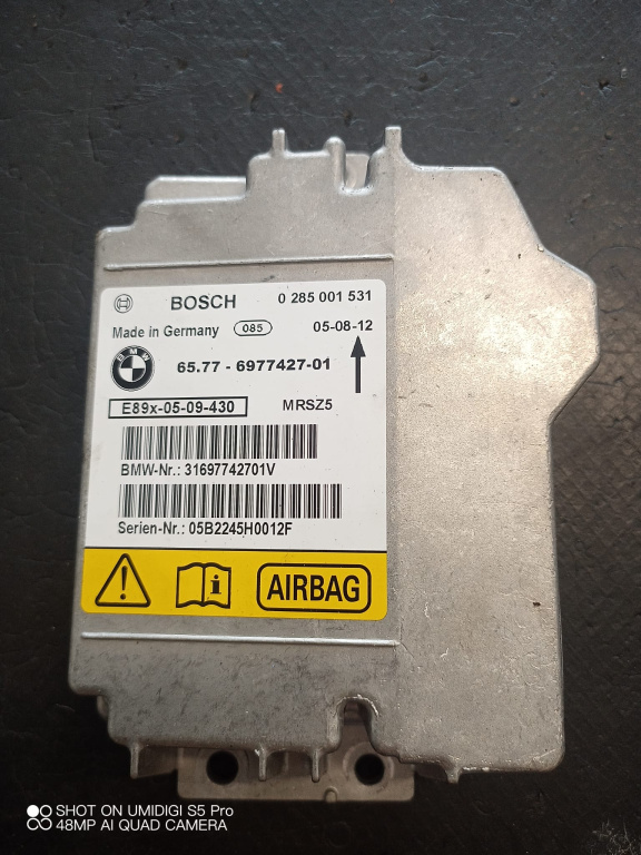 Calculator airbag BMW Seria 1 E81-E88 [2004 - 2007] - COD 0285001531