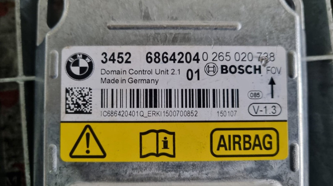 Calculator airbag BMW Seria 1 F20  LCI cod piesa : 6864204