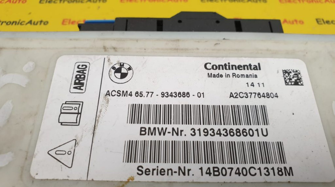 Calculator Airbag BMW seria 3 7, 65.77-9343686-01, A2C37764804, ACSM4