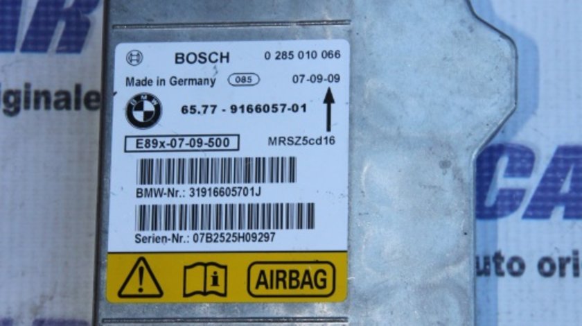 Calculator airbag BMW Seria 3 E90 / E91 cod: 6577-9166057-01 model 2007