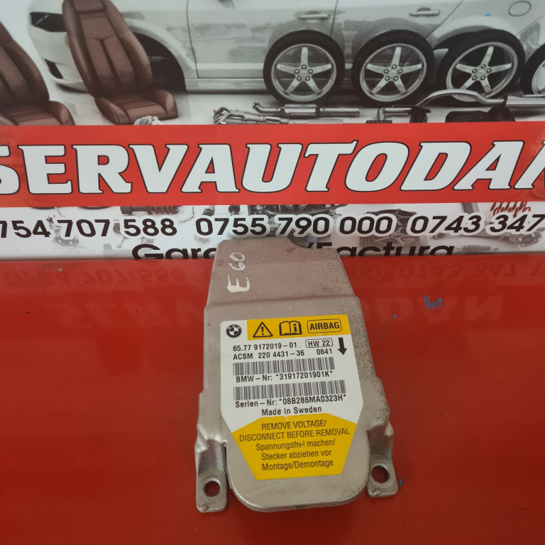 Calculator Airbag BMW Seria 5 (2003-2010) [E60] 2.0 Motorina 2007, 65779172019 / 65779160558 / 65776941018 / 65776946400 / 65776978374 / 65779118931