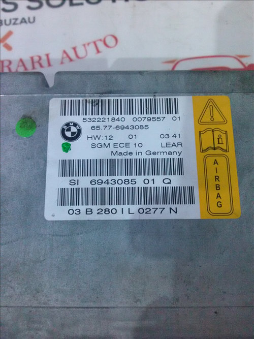 Calculator airbag BMW SERIA 5 E60 3.0 d an fabr, 2008