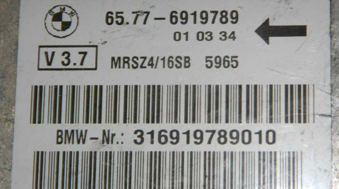 Calculator airbag BMW Seria 7 cod: 6577 6919789 model 1998